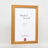 Dřevěný rám na obrazy s profilem 52 v barvě dubu 18x27 cm umělecké sklo