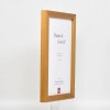 Dřevěný rám na obrazy s profilem 52 v barvě dubu 18x27 cm umělecké sklo