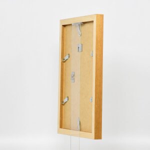 Dřevěný rám na obrazy s efektem profil 52 v barvě dubu 45x80 cm umělecké sklo