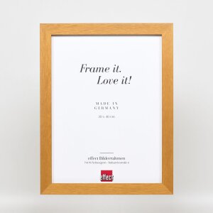 Dřevěný rám na obrazy s efektem profil 52 v barvě dubu 45x80 cm umělecké sklo