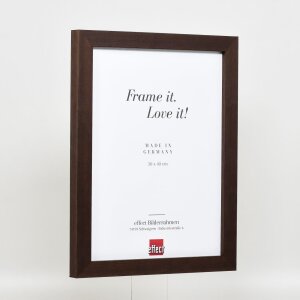 Efektní dřevěný obrazový rám profil 52 tmavě hnědý 59,4x84,1 cm umělecké sklo