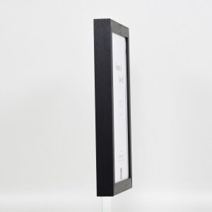 Efektní dřevěný obrazový rám profil 55 černý 10x10 cm umělecké sklo