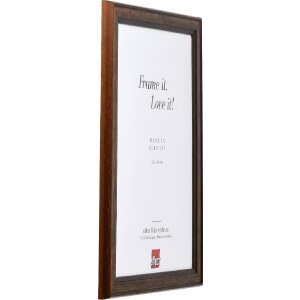 Effect Dřevěný rámeček na obraz s profilovým lemem 64 hnědý 29,7x42 cm