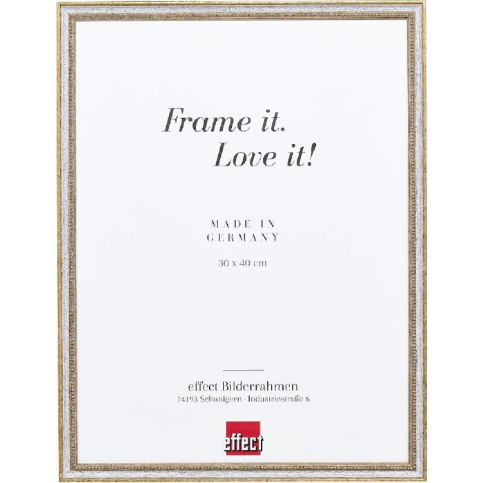 effect Dřevěný rám na obrázek profil 66 bílý 18x32 cm