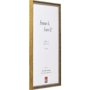 Effect dřevěný rámeček na fotografie 25x30 cm černý s umělým sklem