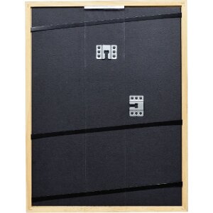 Effect Obloučkový dřevěný fotorámeček 30x30 cm antik stříbrný s křišťálovým sklem