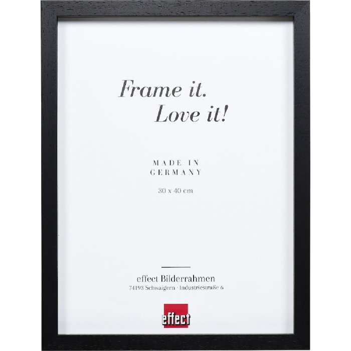 Effect Dřevěný rámeček s černým profilovým lemem 28x35 cm umělý sklo