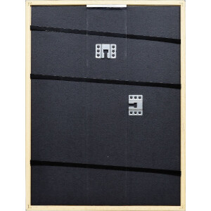 Effect dřevěný rám s profilovým rámem Top S platinový 27x48 cm s umělým sklem