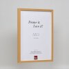 Efektní dřevěný rám profil 35 dub 9x13 cm normální sklo + distanční rámeček