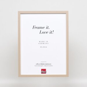 Efektní dřevěný rám profil 35 světle hnědý 20x28 cm normální sklo + distanční rámeček