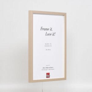 Efektní dřevěný rám profil 35 světle hnědý 20x28 cm normální sklo + distanční rámeček