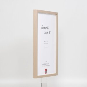 Efektní dřevěný rám profil 35 světle hnědý 20x28 cm normální sklo + distanční rámeček
