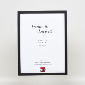 Efektní dřevěný rám profil 35 černý 50x70 cm normální sklo + distanční rámeček