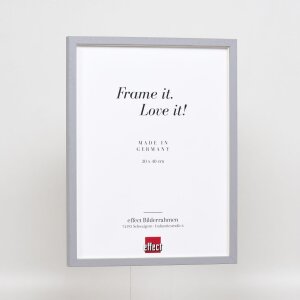Efektní dřevěný rám profil 35 světle šedý 50x70 cm normální sklo + distanční rámeček
