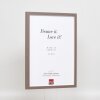 Efektní dřevěný rám profil 35 hnědý 10,5x14,8 cm normální sklo + distanční rámeček