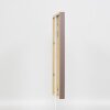 Efektní dřevěný rám profil 35 hnědý 10,5x14,8 cm normální sklo + distanční rámeček