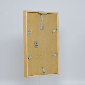 Efektní dřevěný rám profil 35 dub 10,5x14,8 cm normální sklo + distanční rámeček
