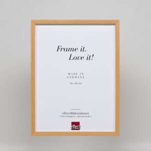 Efektní dřevěný rám profil 35 dub 10,5x14,8 cm normální sklo + distanční rámeček