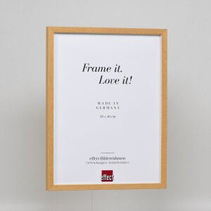 Efektní dřevěný rám profil 35 dub 10,5x14,8 cm normální sklo + distanční rámeček