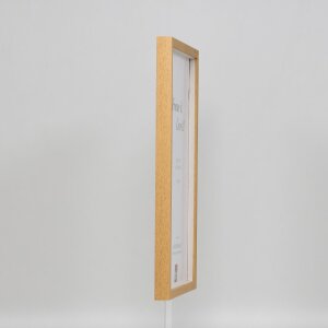 Efektní dřevěný rám profil 35 dub 10,5x14,8 cm normální sklo + distanční rámeček