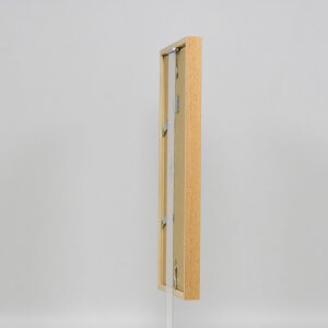 Efektní dřevěný rám profil 35 dub 10,5x14,8 cm normální sklo + distanční rámeček