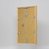 Efektní dřevěný rám profil 35 dub 10,5x14,8 cm normální sklo + distanční rámeček