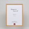 Efektní dřevěný rám profil 35 dub 10,5x14,8 cm normální sklo + distanční rámeček