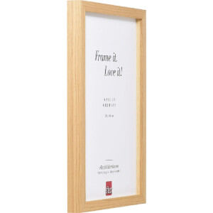 Effect Dřevěný rámeček profil 54 oříšek 50x100 cm s čistým sklem