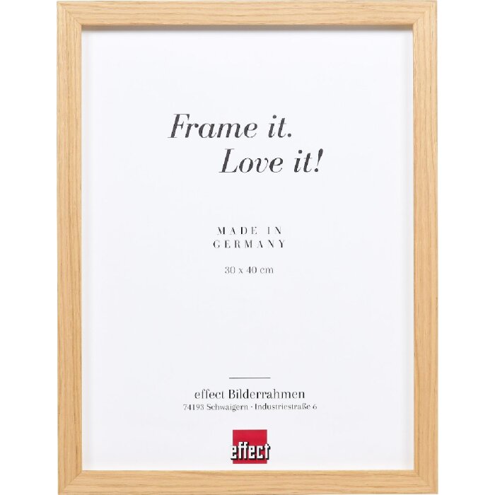 Effect dřevěný rám profil 54 dub 60x60 cm s jasné sklo