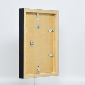 Efektní dřevěný obrazový rám profil 55 černý 25x80 cm normální sklo + distanční lišta