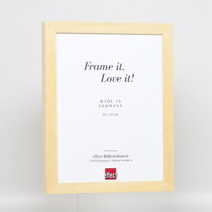 Efektní dřevěný rám na obrazy profil 55 přírodní 50x65 cm normální sklo + distanční lišta