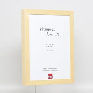 Efektní dřevěný rám na obrazy profil 55 přírodní 50x70 cm normální sklo + distanční lišta