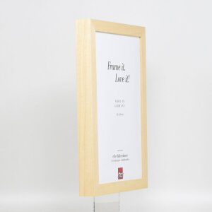 Efektní dřevěný rám na obrazy profil 55 přírodní 60x90 cm normální sklo + distanční lišta