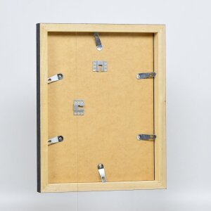 Efektní dřevěný obrazový rám profil 55 černý 10,5x14,8 cm normální sklo + distanční lišta