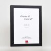 Efektní dřevěný obrazový rám profil 55 černý 30,5x91,5 cm normální sklo + distanční lišta