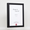 Efektní dřevěný obrazový rám profil 55 černý 30,5x91,5 cm normální sklo + distanční lišta