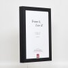Efektní dřevěný obrazový rám profil 55 černý 30,5x91,5 cm normální sklo + distanční lišta