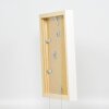 Efektní dřevěný obrazový rám profil 55 bílý 30,5x91,5 cm normální sklo + distanční lišta