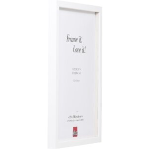 Effect Dřevěný rámeček profil 58 bílý s křižovatkovým sklem a oddělovačem