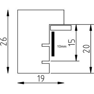 Effect Dřevěný rám Profil 58 bílý 70x70 cm s čirým sklípkem a oddělovací lištou