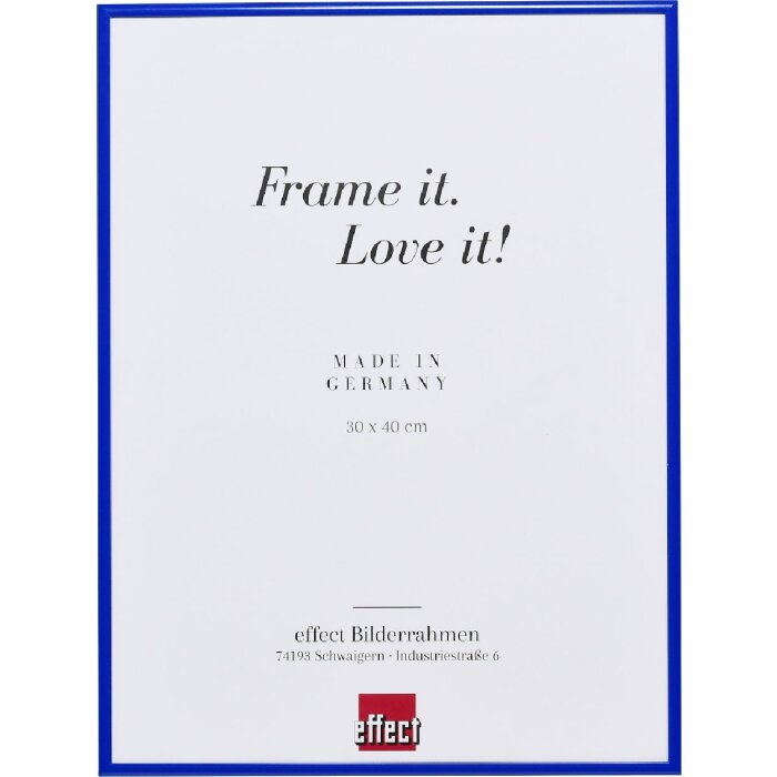 effect Zrcadlový panel Quadro modrý 30x40 cm