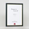 Efektní nástěnné zrcadlo dřevěný profil 21 modrá 10x15 cm
