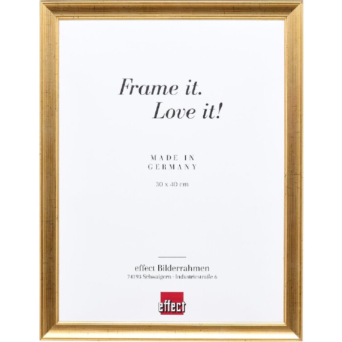 Effect Stěnové zrcadlo dřevěný profil 41 starozlaté 24x30 cm