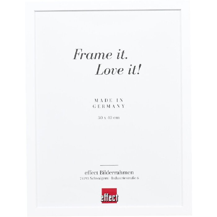 Effect Dřevěné zrcadlo Profil 58 bílé 30x45 cm