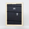 Efektní nástěnné zrcadlo dřevěný profil 94 zlatá 20x20 cm zrcadlo