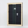 Efektní nástěnné zrcadlo dřevěný profil 94 černá 20x20 cm zrcadlo