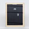 Efektní nástěnné zrcadlo dřevěný profil 94 černá 20x20 cm zrcadlo