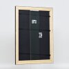 Efektní nástěnné zrcadlo dřevěný profil 94 černá 20x20 cm zrcadlo