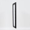 Efektní nástěnné zrcadlo dřevěný profil 94 černá 20x20 cm zrcadlo