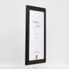 Efektní nástěnné zrcadlo dřevěný profil 94 černá 20x28 cm zrcadlo